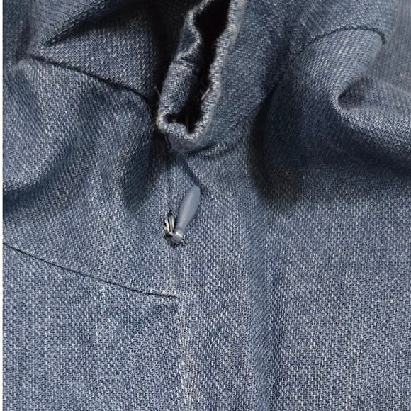 J.O.A. Embroidered Denim Blouse NWT Short Sleeve Tie Waist‎ Women’s Size Med. - Picture 8 of 10